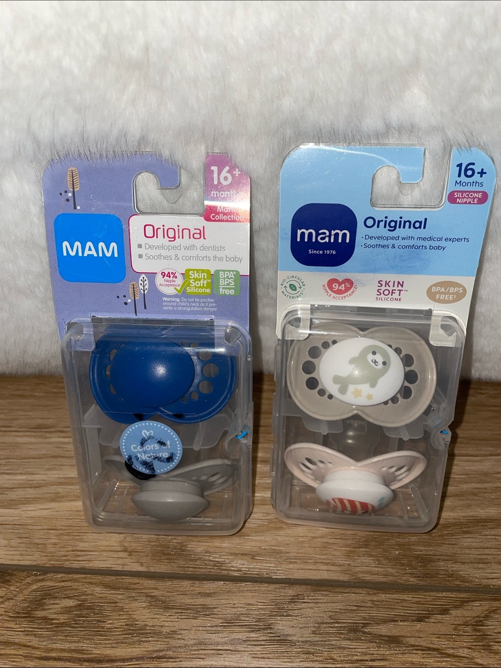 MAM Original Silicone Pacifiers 16m+ NEW